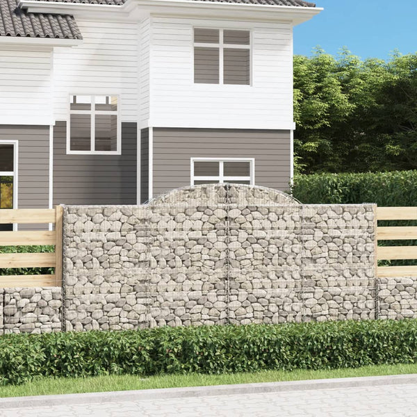 Arched Gabion Basket 300x50x140/160 cm Galvanised Iron