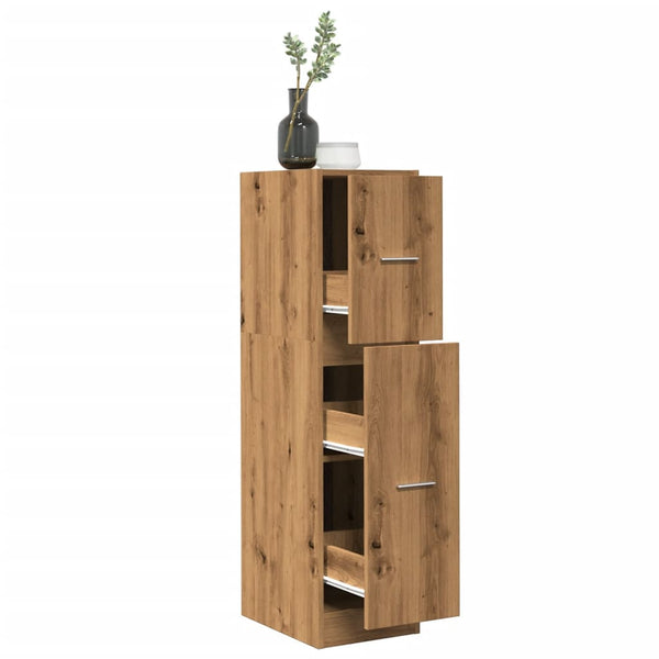 Apothecary Cabinet Artisian Oak 30x41x118 cm Engineered Wood