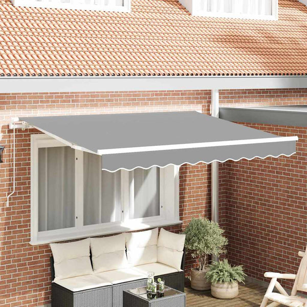 Awning Frame Retractable Manually-Operated 3x2 m Metal