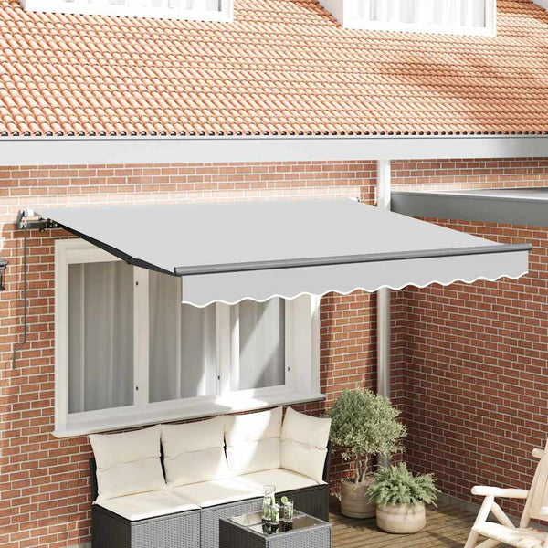 Awning Frame Retractable Manually-Operated 3x2 cm Metal