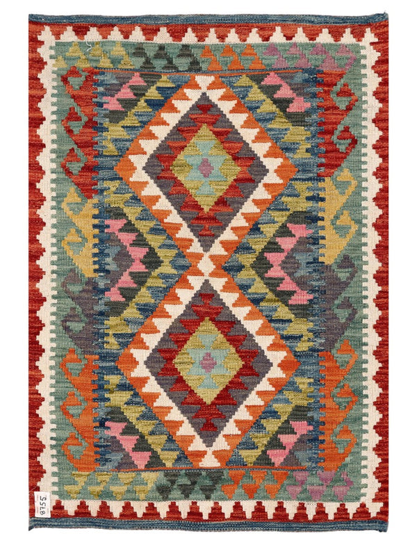 Maimana Afghanistan Kilim Rug - 124 x 85 cm