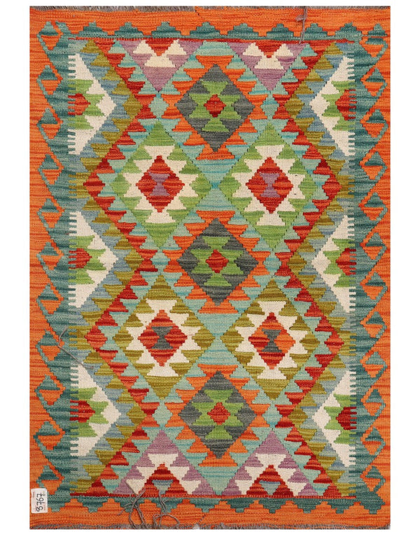 Maimana Afghanistan Kilim Rug - 127 x 91 cm