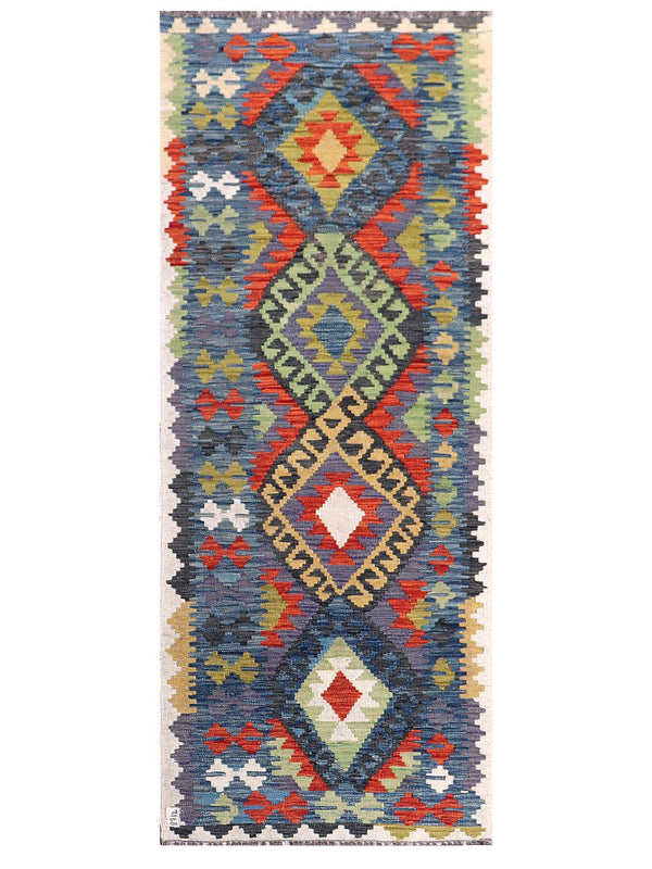Maimana Afghanistan Kilim Rug - 250 x 75 cm