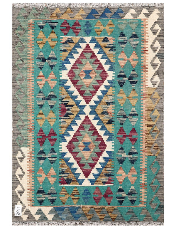 Maimana Afghanistan Kilim Rug - 120 x 82 cm