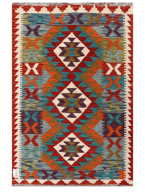 Maimana Afghanistan Kilim Rug - 127 x 84 cm