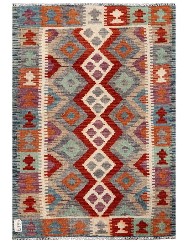 Maimana Afghanistan Kilim Rug - 119 x 82 cm