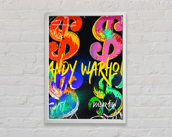 Andy Warhol Dollars Framed Print
