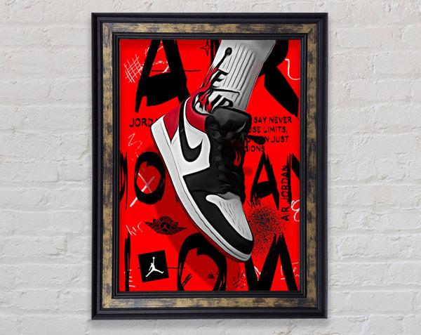 Jordan Shoes Framed Print