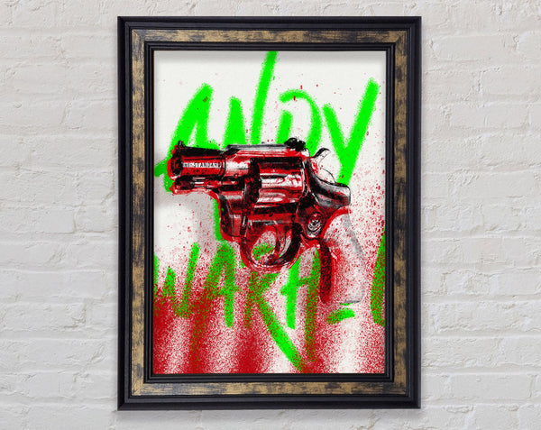 Andy Warhol Gun Framed Print