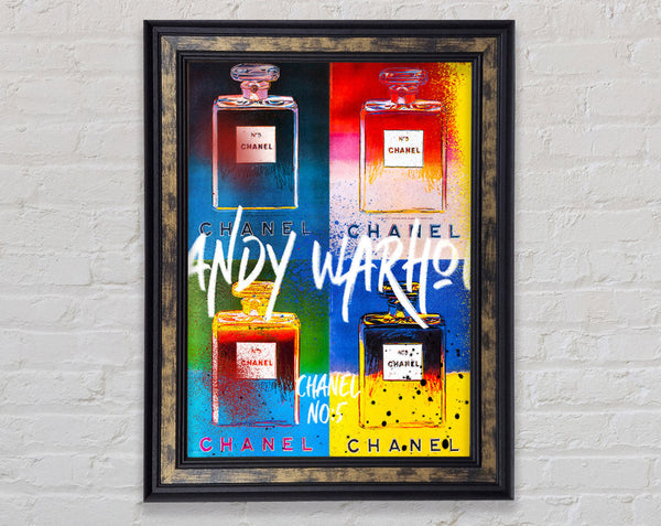 Warhol Perfume Framed Print