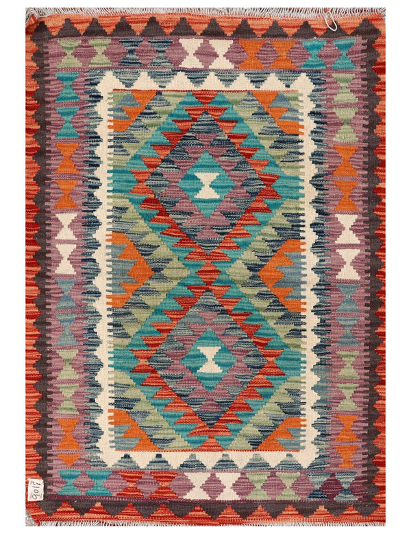 Maimana Afghanistan Kilim Rug - 125 x 78 cm