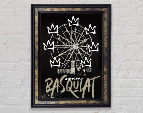 Banksy Jean Michel Basquiat Framed Print