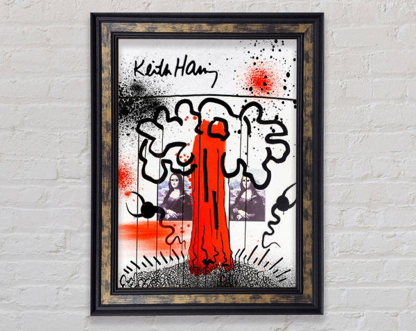 Keith Haring Tree Framed Print