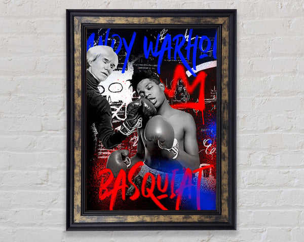 Jean Michel Basquiat Andy Warhol Framed Print