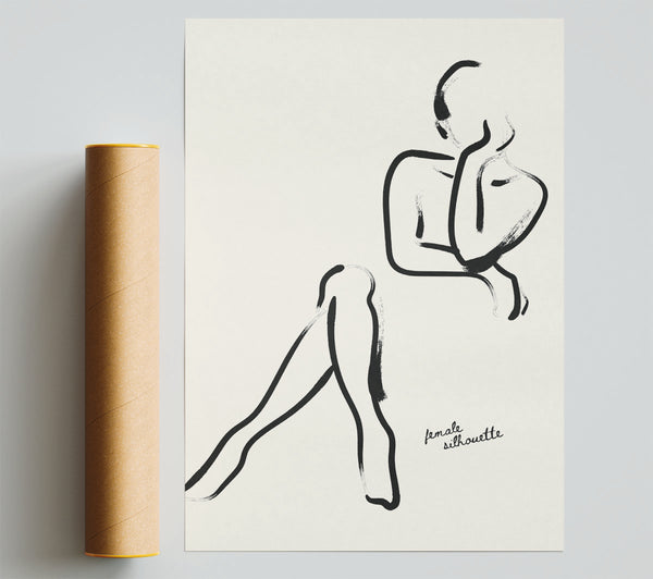 Silhouette Woman Print
