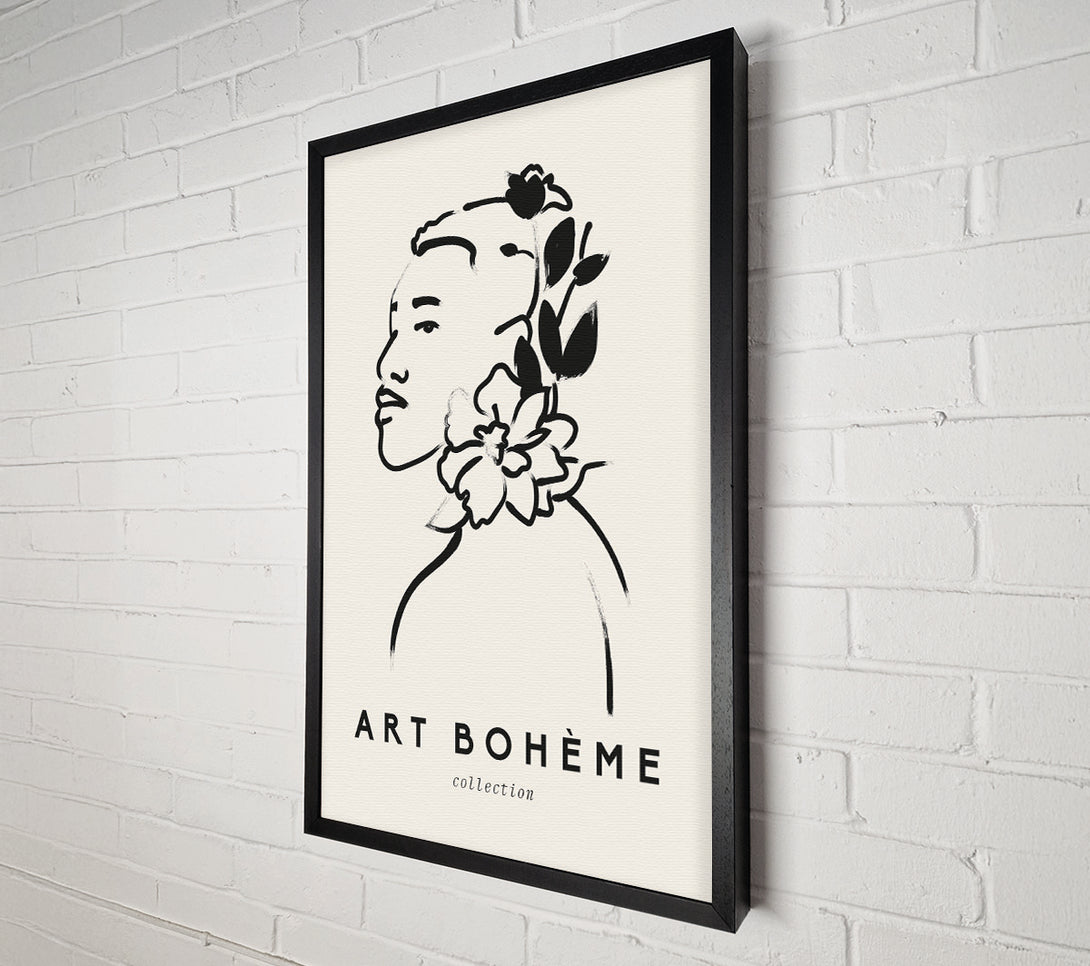  A Canvas Print of Woman With Flowers Canvas Wall Art