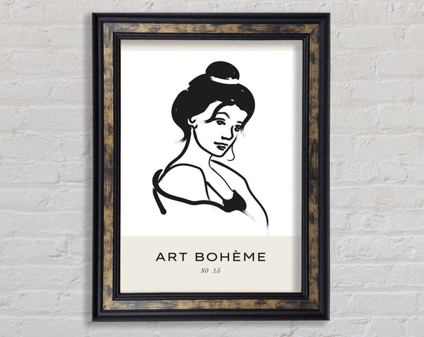 Tyed Up Hair Framed Print