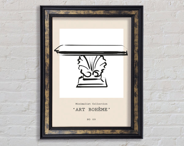 Bench In The Garden Framed Print