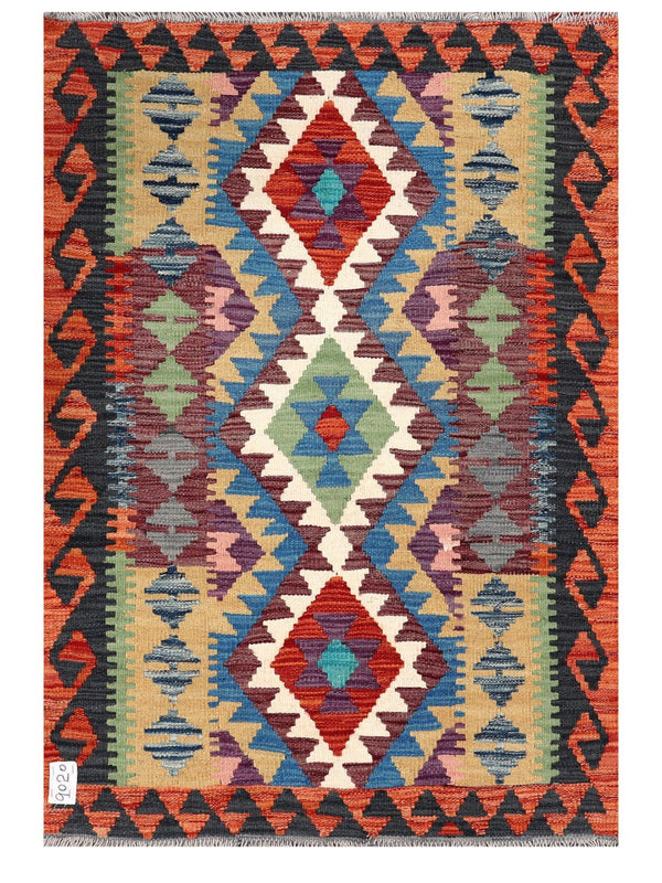 Maimana Afghanistan Kilim Rug - 119 x 82 cm