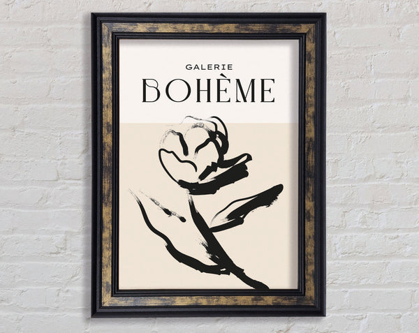 Alone Rose Framed Print