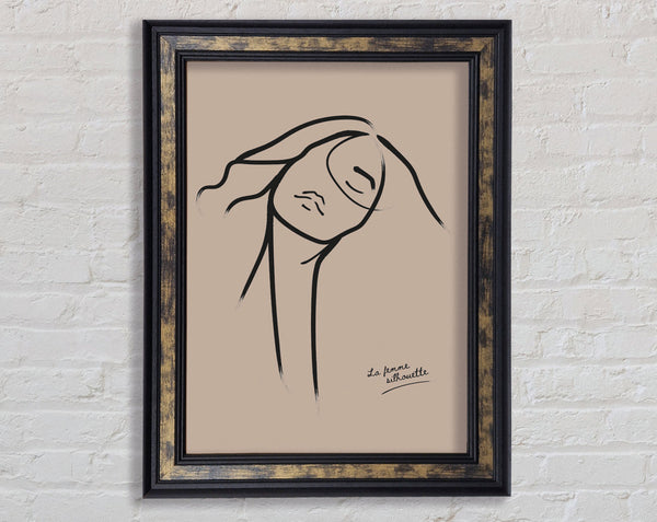 La Femme Lines Framed Print