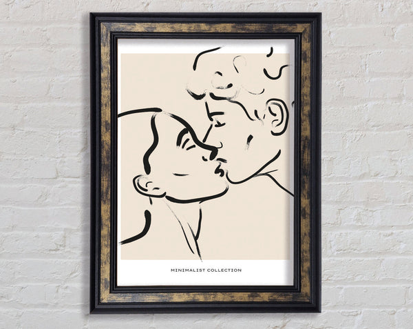 Kissing Framed Print
