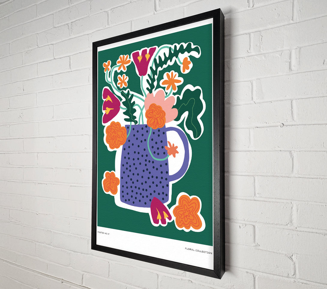  A Canvas Print of Vase Of Beautiful Flowers Canvas Art