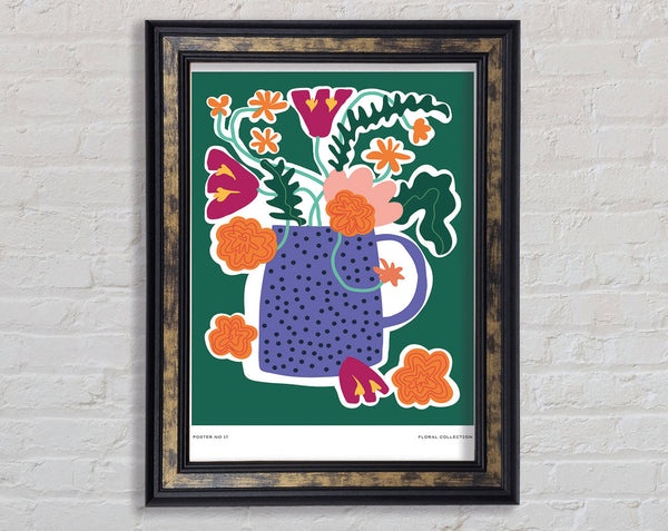 Vase Of Beautiful Flowers Framed Print