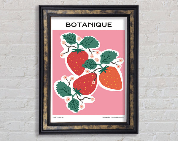 Beautiful Red Strawberries Framed Print