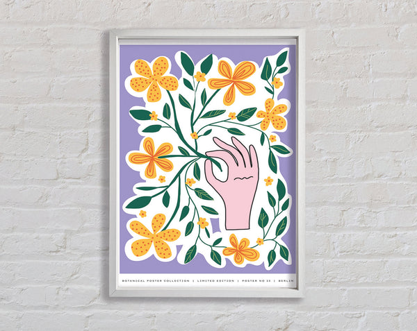 Hand Picked Flowers Framed Print