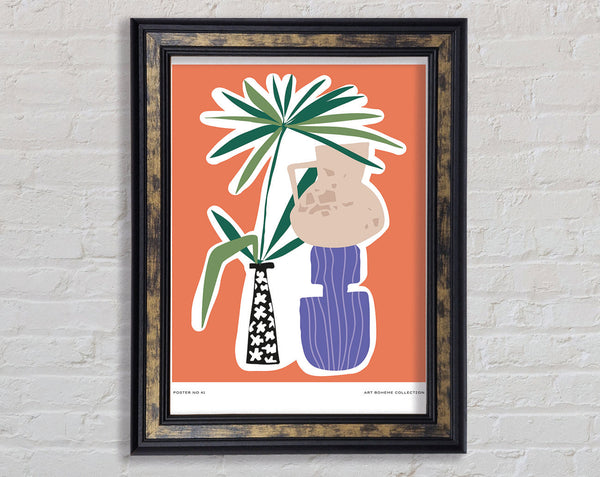 Multiple Bohemian Vases Framed Print