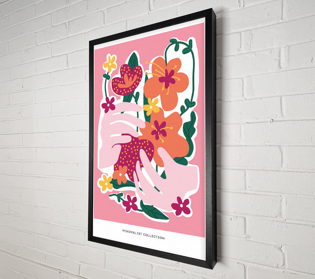  A Canvas Print of Hands Of Flowers Canvas Wall Art