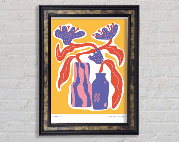Two Vases Of Flowers Framed Print