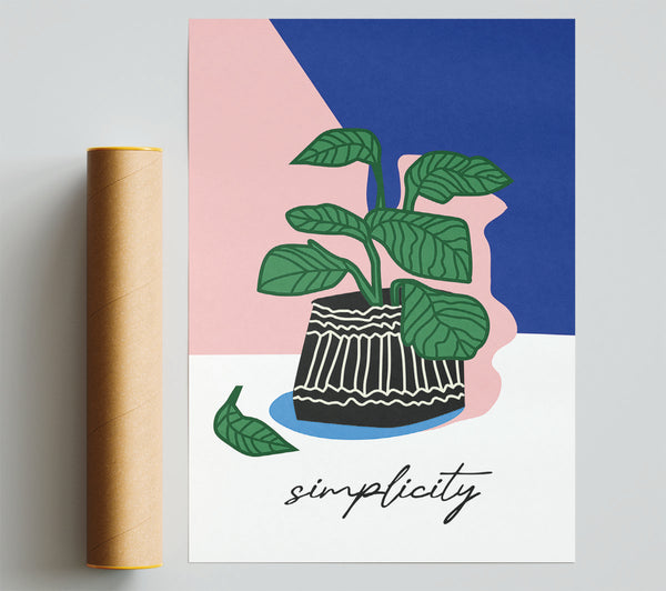 Simplicity Of A Flower Vase Poster
