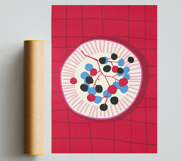 Berries On A Plate Giclee Print