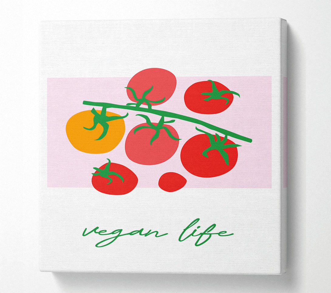  A Canvas Print of Vegan Life Canvas Art