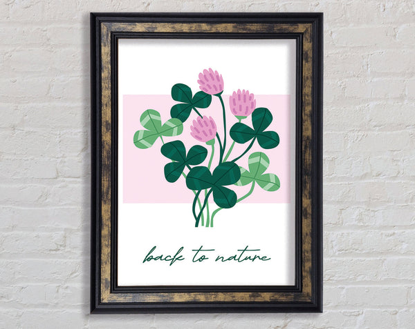 Back To Nature Flowers Framed Print