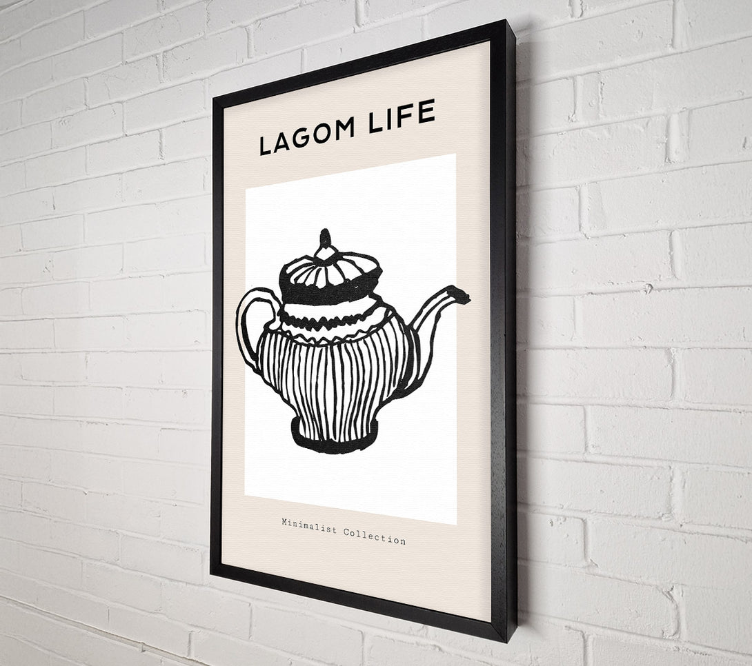  A Canvas Print of Teapot Illustration Canvas Art
