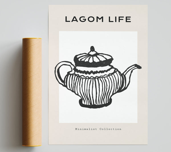 Teapot Illustration Print