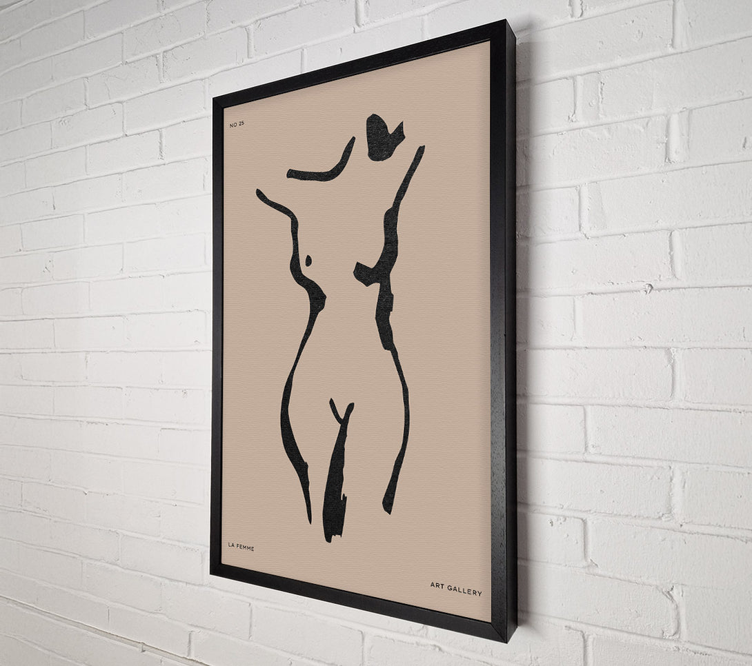  A Canvas Print of Natural Form Beige Canvas Print