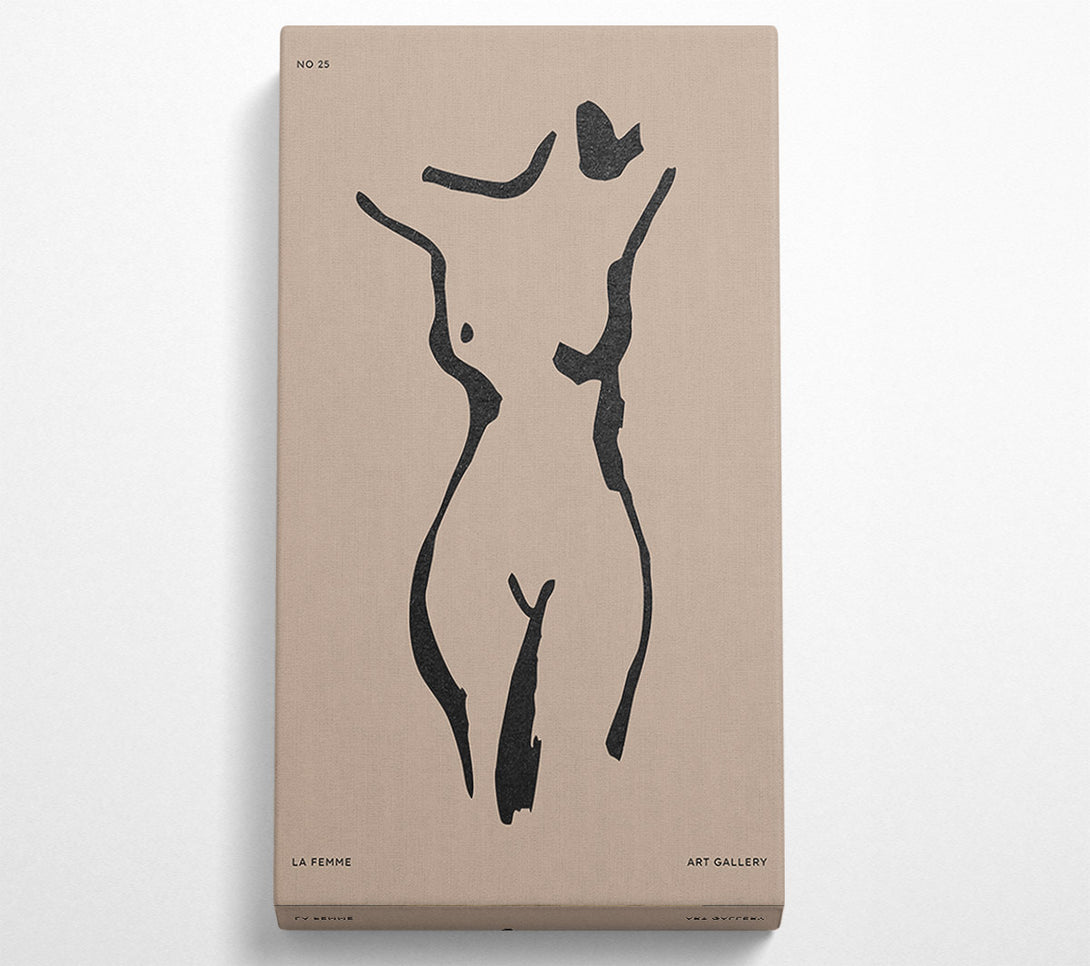  A Canvas Print of Natural Form Beige Canvas Print