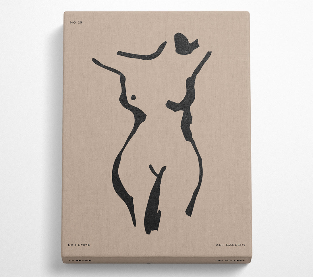  A Canvas Print of Natural Form Beige Canvas Print