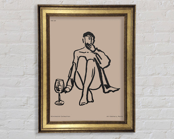 One More Glass Of Wine Framed Print