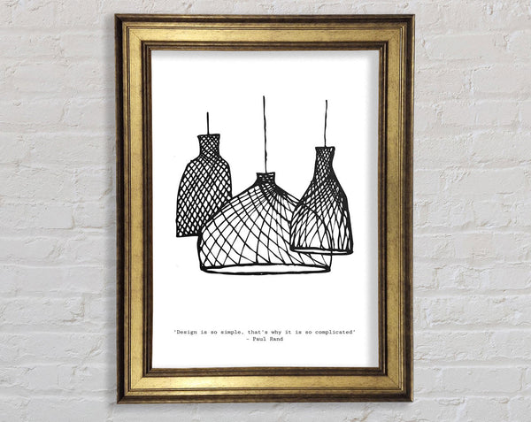 Trio Of Lampshades Framed Print