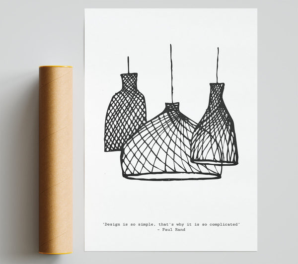Trio Of Lampshades Poster