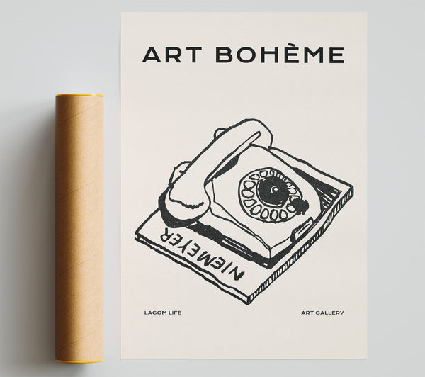 Retro Phone Giclee Print