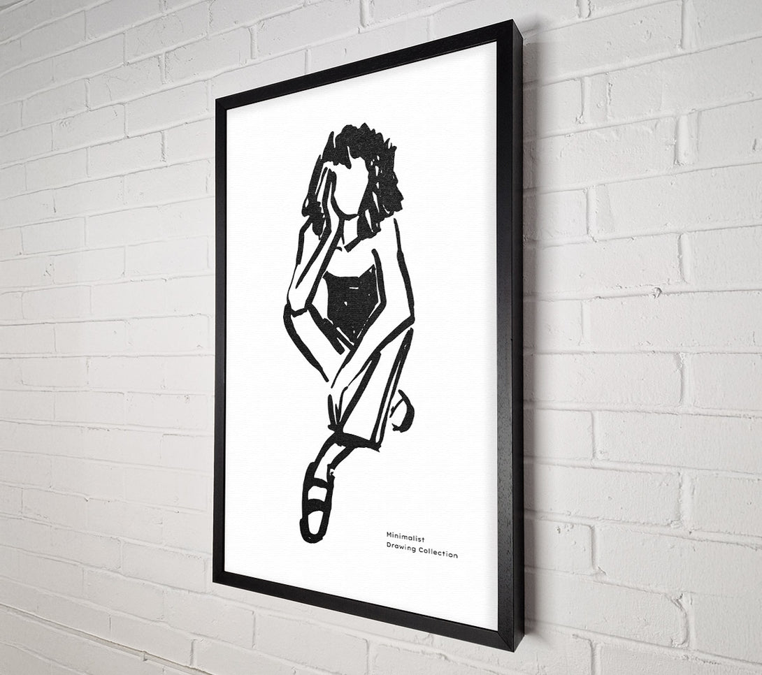  A Canvas Print of The Thinking Woman Canvas Art