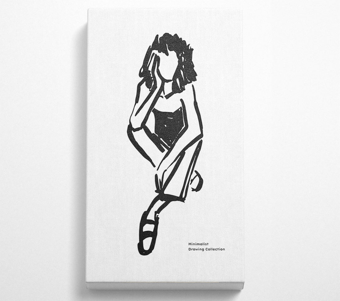  A Canvas Print of The Thinking Woman Canvas Art