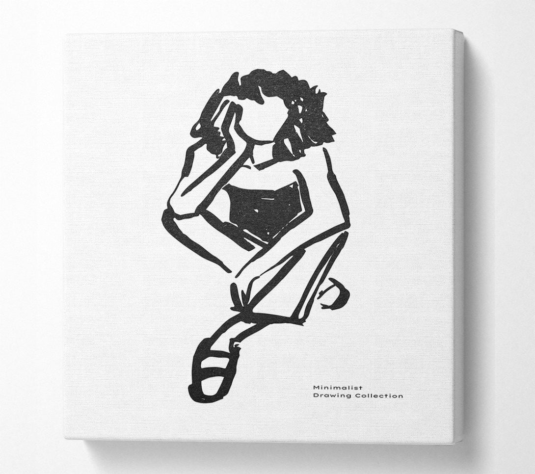  A Canvas Print of The Thinking Woman Canvas Art