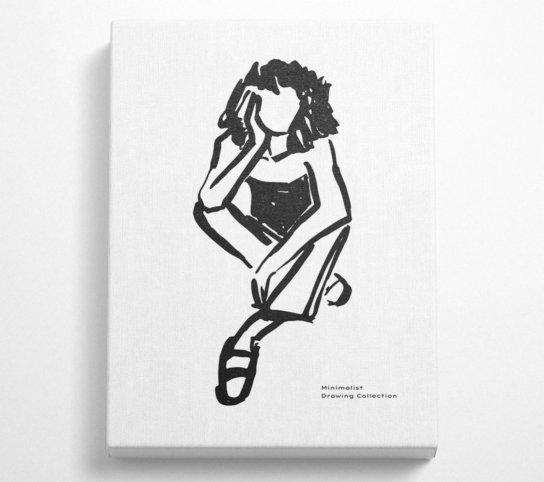  A Canvas Print of The Thinking Woman Canvas Art